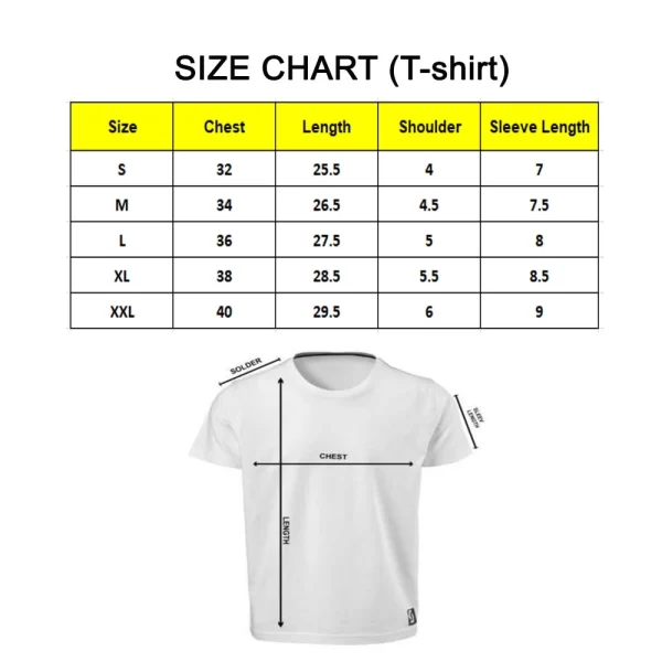 Generic Men's PC Cotton Be Stronger Than Your Excuse Desing Printed T Shirt (Color: White, Thread Count: 180GSM) - Image 5
