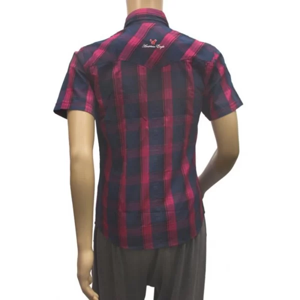 Generic Mens Cotton Casual Men Shirts (Blue, Purple, M) - Image 3