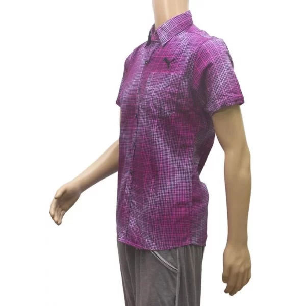 Generic Mens Cotton Mix Casual Men Shirts (Violet, L) - Image 4