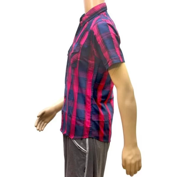 Generic Mens Cotton Casual Men Shirts (Blue, Purple, M) - Image 4