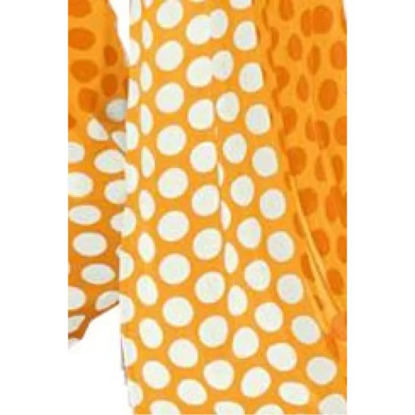 Generic Womens Geogrette Saree with Blouse Digital Printed Saree (Yellow, 6.25 Mtr) - Image 3