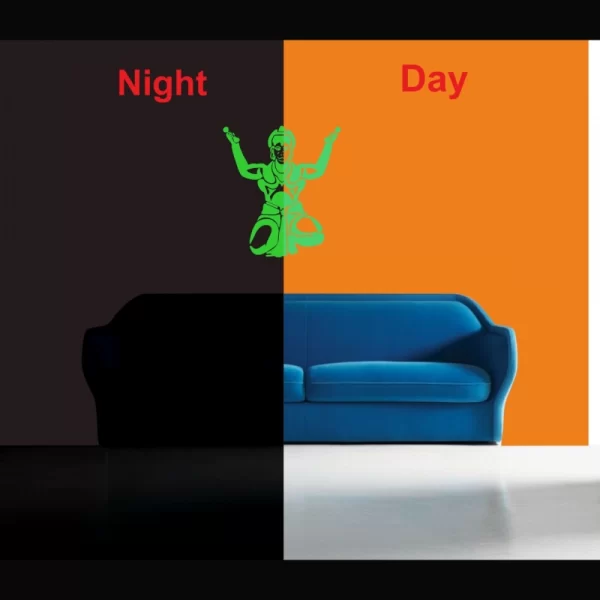 Generic Green Hanuman Ji Radium Wall Sticker - Image 3