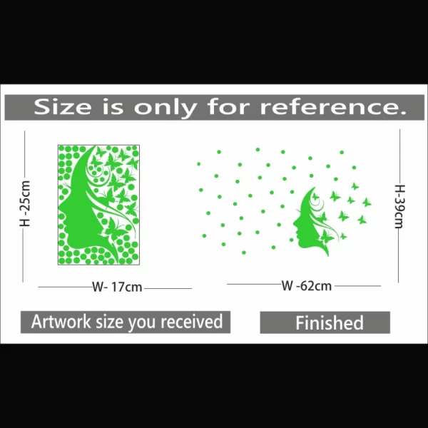 Generic Green Radium Sticker Wall Sticker - Image 2