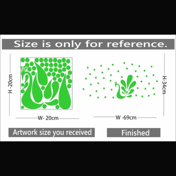 Generic Green Radium Wall Sticker - Image 2