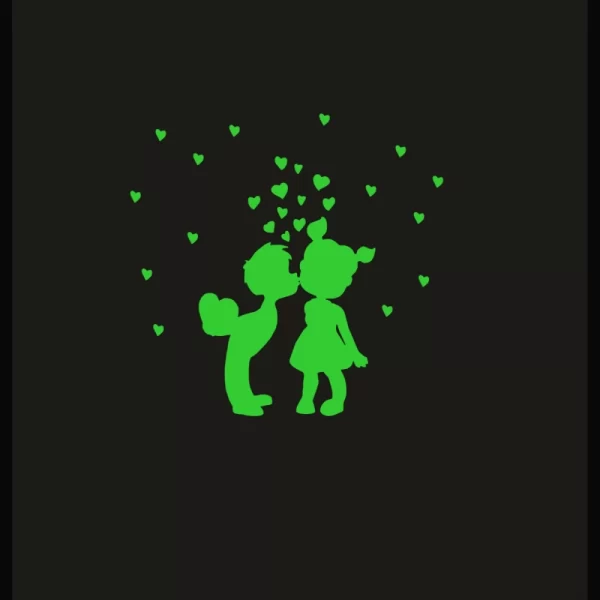 Generic Green Galaxy Of Stars Radium Wall Sticker