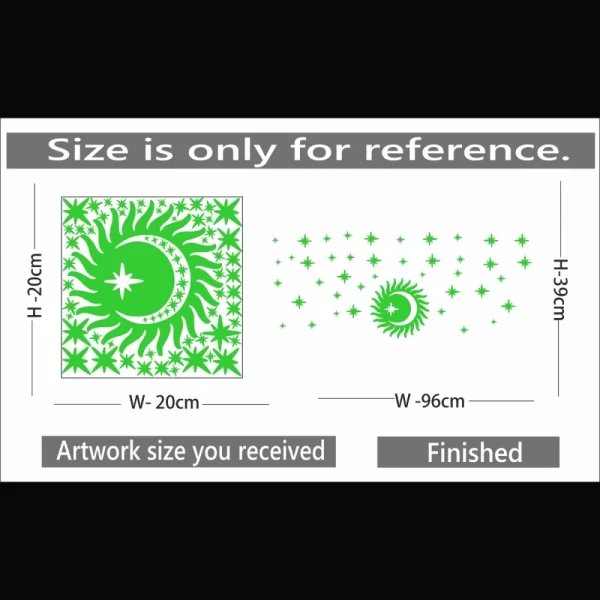 Generic Green Decorative Radium Wall Sticker - Image 2