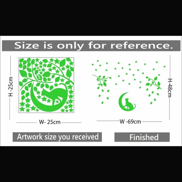 Generic Green Decorative Radium Wall Sticker - Image 2