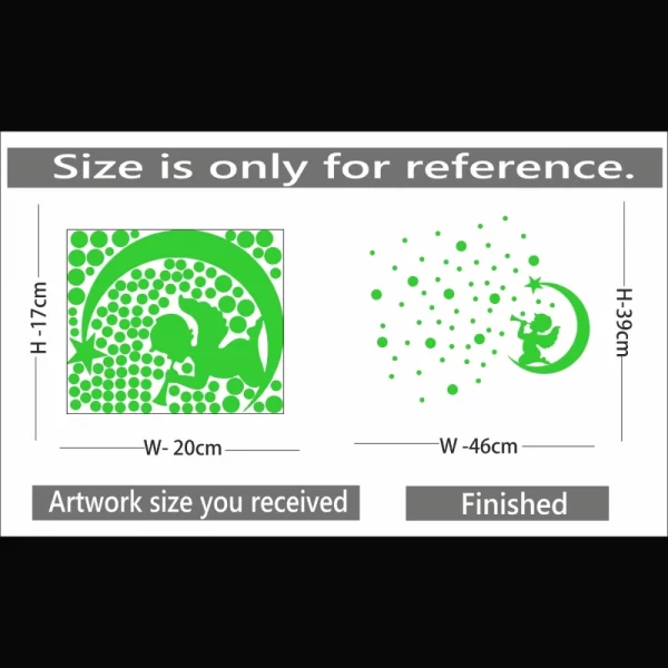 Generic Green Decorative Radium Wall Sticker - Image 2