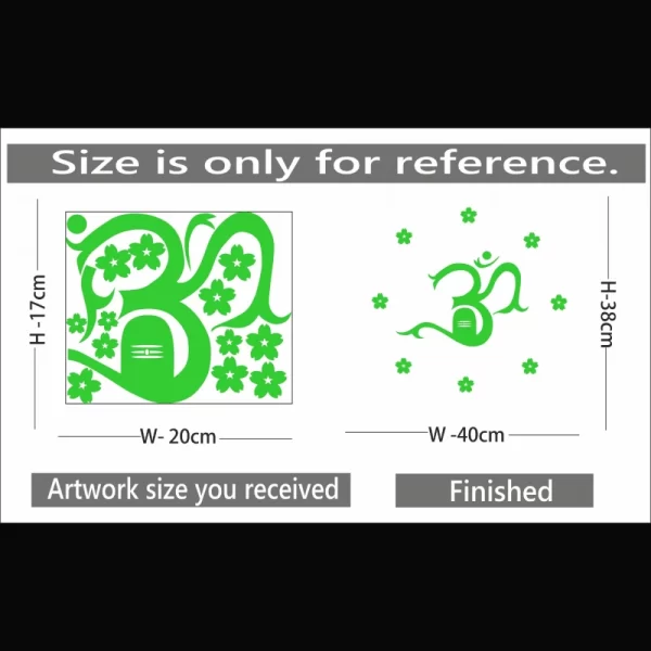 Generic Green Radium Wall Sticker - Image 2