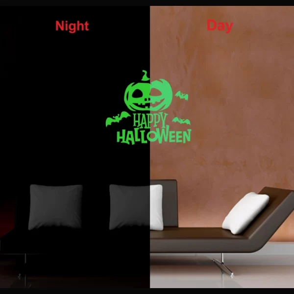 Generic Green Happy Halloween Radium Wall Sticker - Image 3