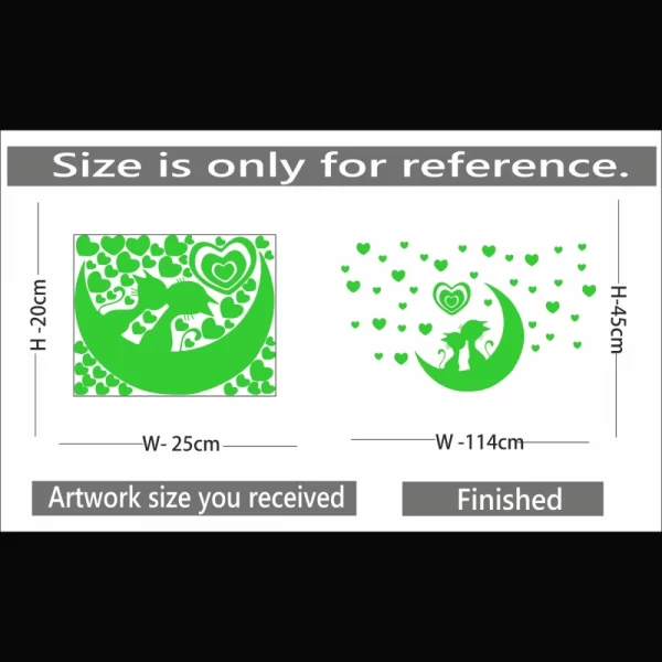 Generic Green Decorative Radium Wall Sticker - Image 2