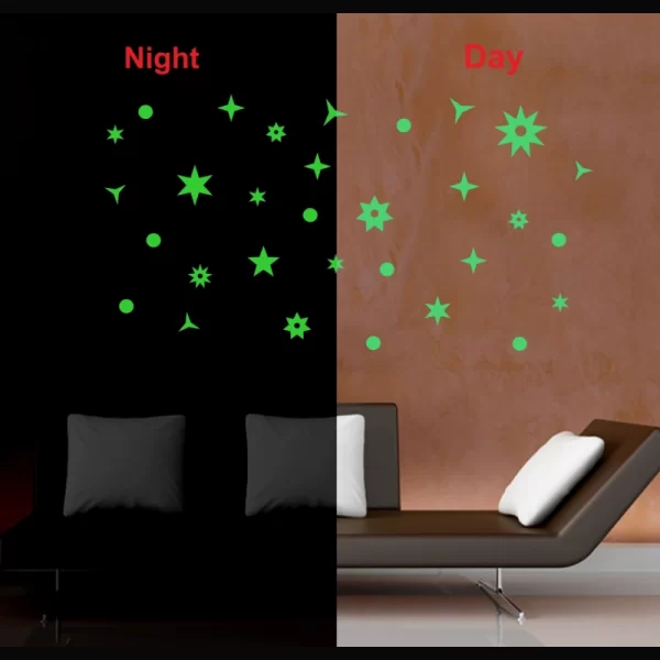 Generic Green Galaxy Of Stars Radium Wall Sticker - Image 3