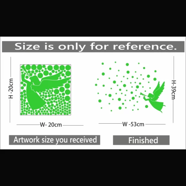 Generic Green Decorative Radium Wall Sticker - Image 2