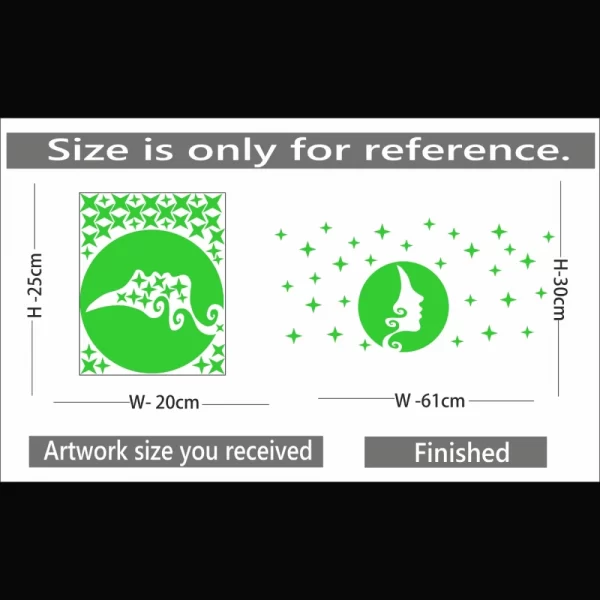 Generic Green Radium Sticke Wall Sticker - Image 2