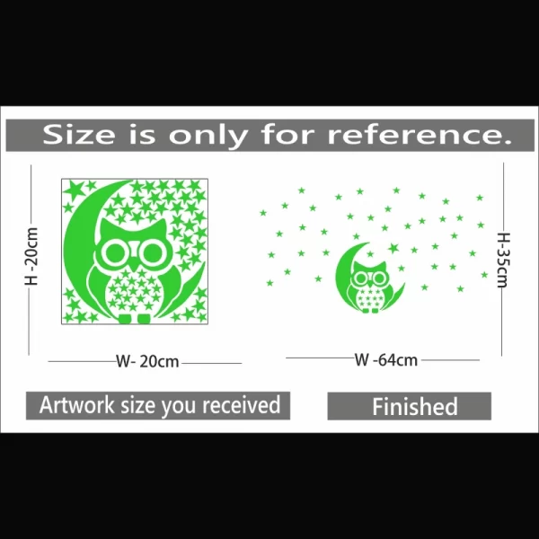 Generic Green Kids Room Decor Radium Wall Sticker - Image 2