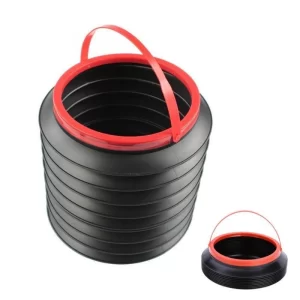 Generic Foldable 4 Litres Car Trash Can Storage Organiser (Color: Assorted)