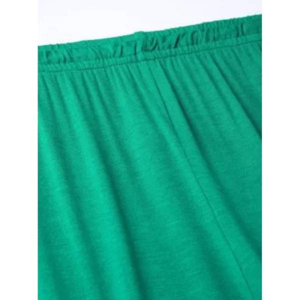Generic Women's Cotton Leggings (Color:Sea Green) - Image 2