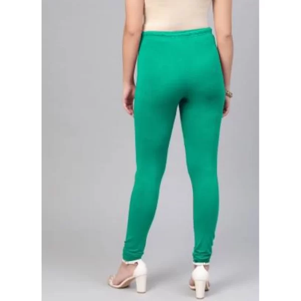 Generic Women's Cotton Leggings (Color:Sea Green) - Image 5