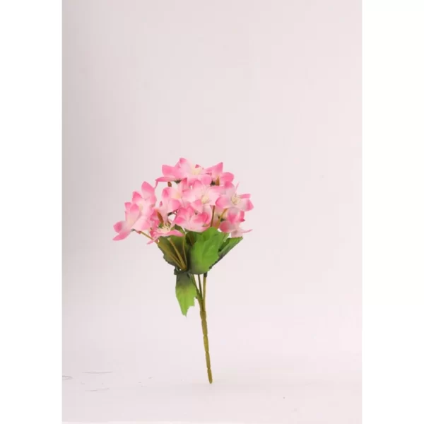 Generic Artificial Flowers Bunch Bouquet Of Pink Blossoms For Home Decoration (Color: Pink, Material: Silk Polyester) - Image 2