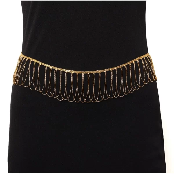 Generic Women's Gold Plated Kamarband Waist Belt For Women//Girls Adjustable Chain - Image 2