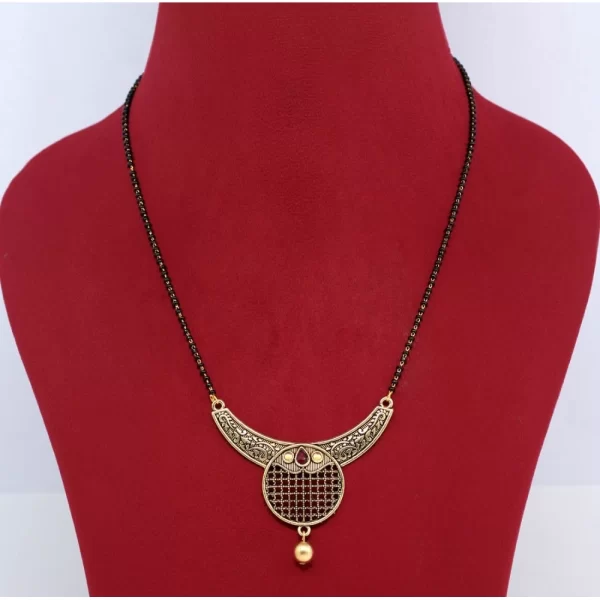Generic Women's Assorted Color 5 Piece Of Mangalsutra Combo - Image 2