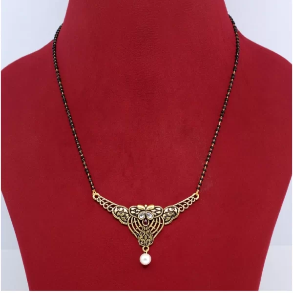 Generic Women's Assorted Color 5 Piece Of Mangalsutra Combo - Image 2
