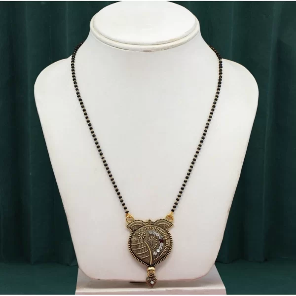 Generic Women's Gold Color 5 Piece Of Mangalsutra Combo - Image 2