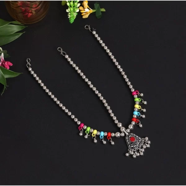Generic Women's Assorted Color Oxidised Matha Patti