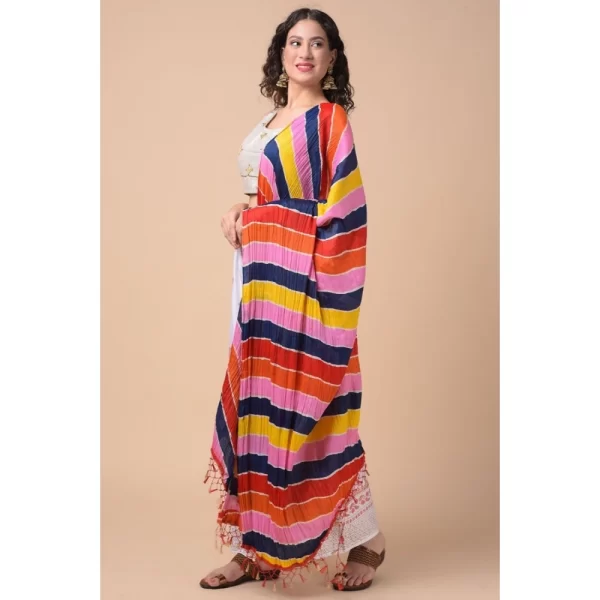 Generic Women's Chanderi Printed Dupatta (Multicolor, Length: 2.25 to 2.50 Mtr) - Image 3