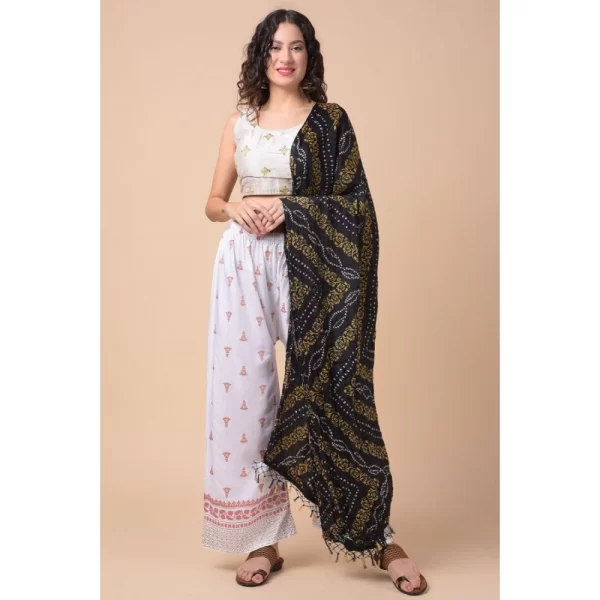 Generic Women's Chanderi Printed Dupatta (Multicolor, Length: 2.25 to 2.50 Mtr) - Image 4