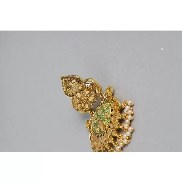 Generic Women's Rose Gold Plated Alloy Earrings (Gold) - Image 5