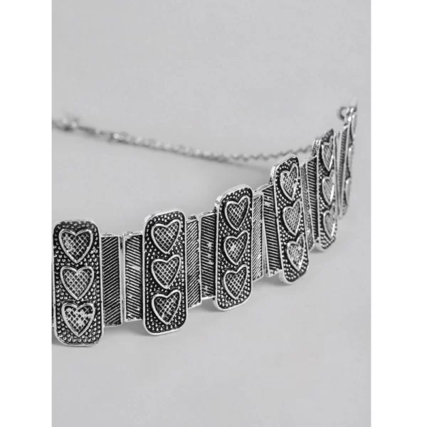 Generic Women's Rose Gold Plated Alloy Necklace & Earings Set (Silver) - Image 3