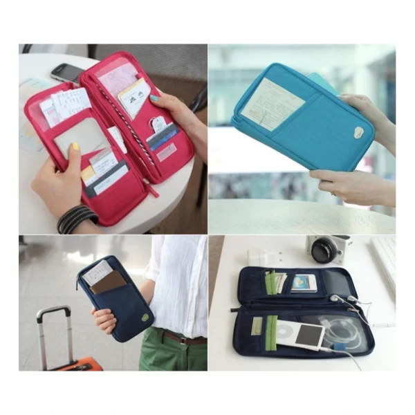 Generic Passport Holder, Passport Wallet, Travel Wallet Envelope Flip Cover Case Pouch As Well As for Credit Cards (Assorted) - Image 3