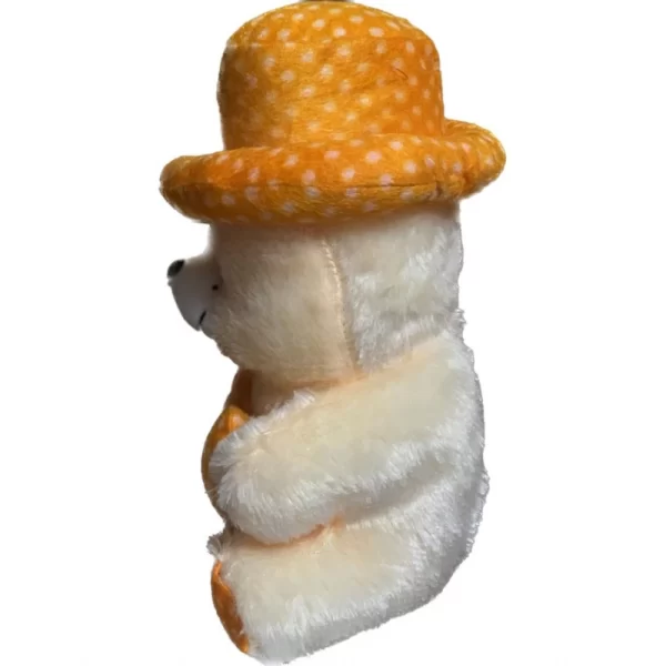 Generic Cap Teddy Bear with Heart (Yellow) - Image 4