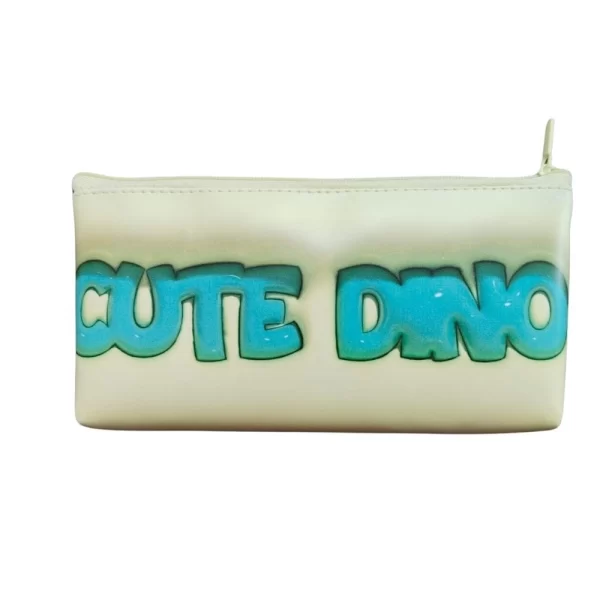 Cute Dino Pencil Pouch |   Canvas  |   Stationery | 3+ Years - Image 2
