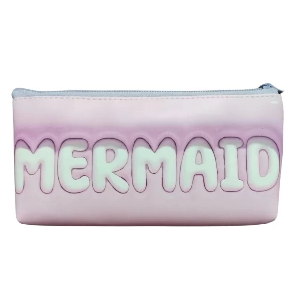 Mermaid Pencil Pouch |   Canvas  |   Stationery | 3+ Years - Image 2
