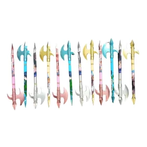 12 PCS_Set Chinese Style Sword Novelty Ball Pen  | Plastic | Stationery | 5+ Years