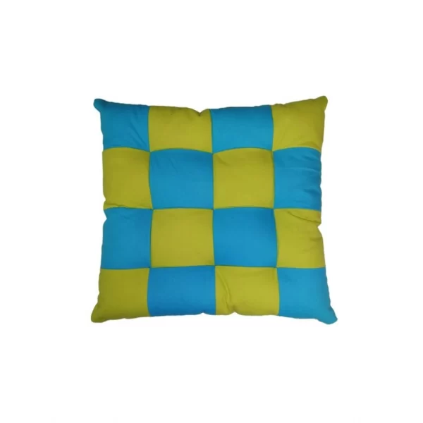 Generic Cotton Blended Solid Chair Cushions (Rama & Green, Size: 16x16 In) - Image 4