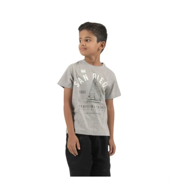 Generic Pack of 2 Boy's Cotton Printed Short Sleeve T-Shirt's (Multicolor) - Image 5