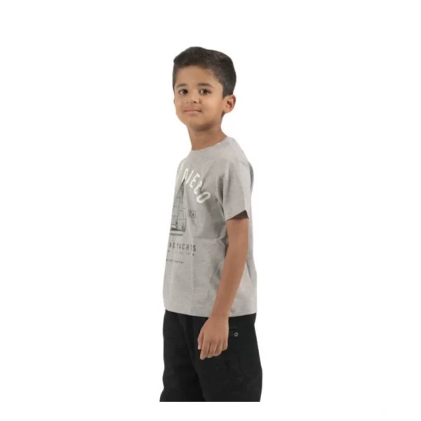 Generic Pack of 2 Boy's Cotton Printed Short Sleeve T-Shirt's (Multicolor) - Image 4