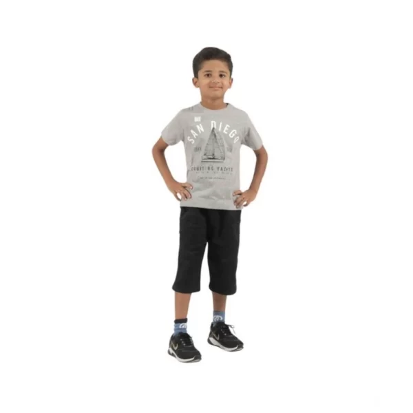 Generic Pack of 3 Boy's Cotton Printed Short Sleeve T-Shirt's (Multicolor) - Image 5