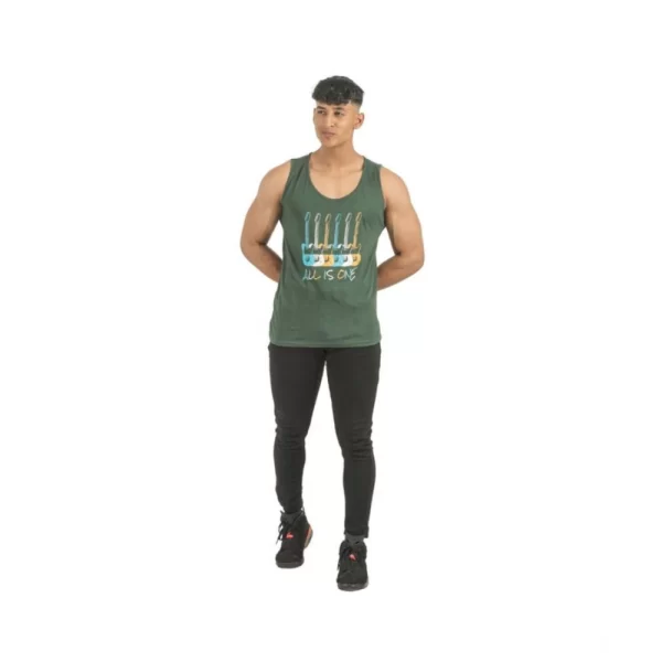 Generic Pack of 2 Men's Casual Cotton Printed Sleeveless Sleeve Tshirts (Multicolor) - Image 6
