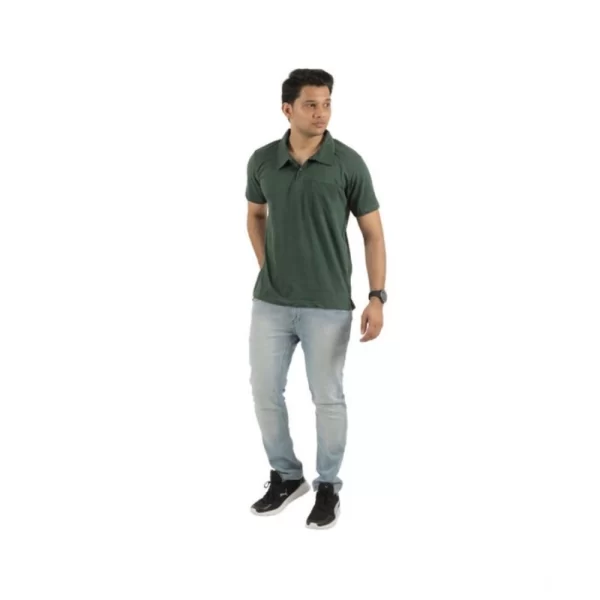 Generic Pack of 2 Men's Casual Cotton Solid Short Sleeve Tshirts (Multicolor) - Image 6