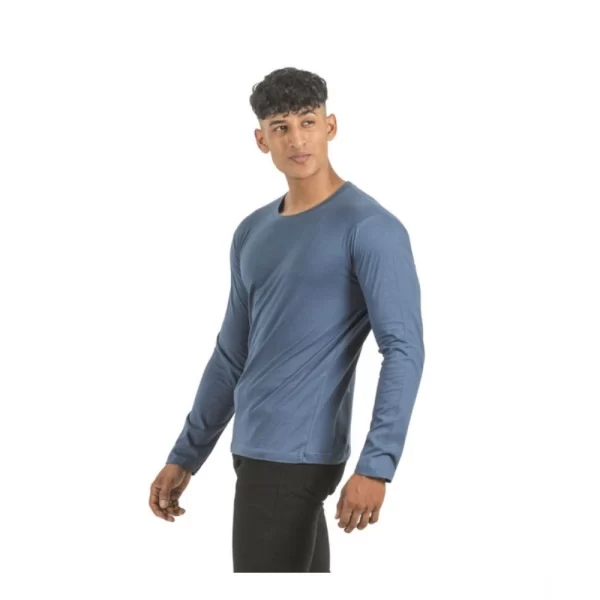 Generic Pack of 2 Men's Casual Cotton Solid Full Sleeve Tshirts (Multicolor) - Image 5