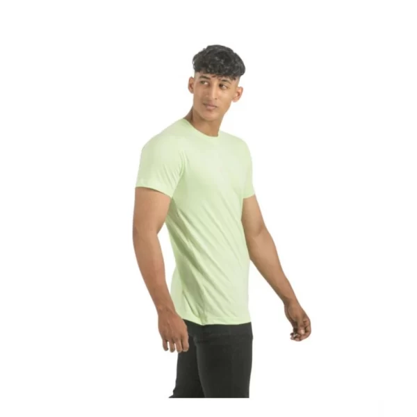 Generic Pack of 2 Men's Casual Cotton Solid Short Sleeve Tshirts (Multicolor) - Image 5