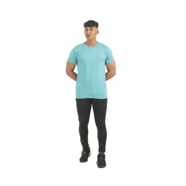 Generic Pack of 2 Men's Casual Cotton Solid Short Sleeve Tshirts (Multicolor) - Image 6