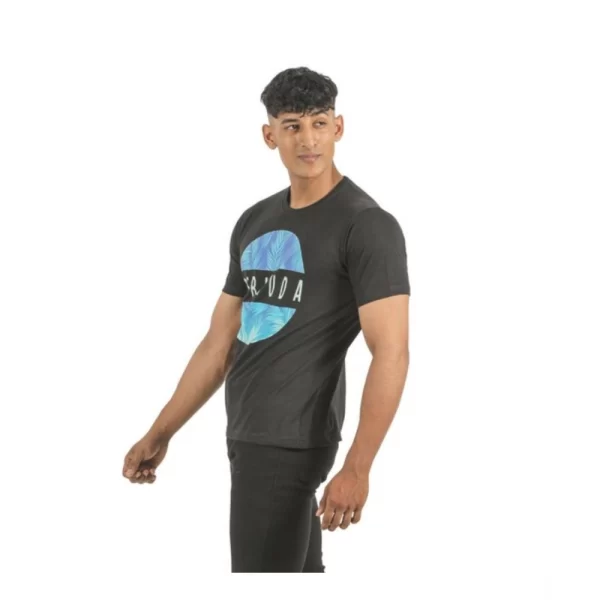 Generic Pack of 2 Men's Casual Cotton Printed Short Sleeve Tshirts (Multicolor) - Image 3