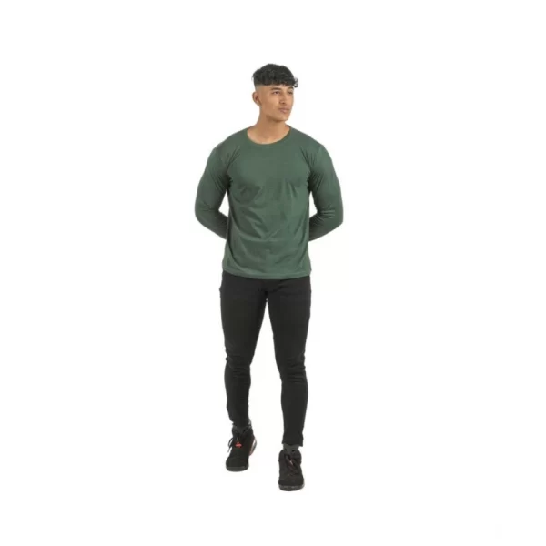 Generic Pack of 2 Men's Casual Cotton Solid Full Sleeve Tshirts (Multicolor) - Image 6