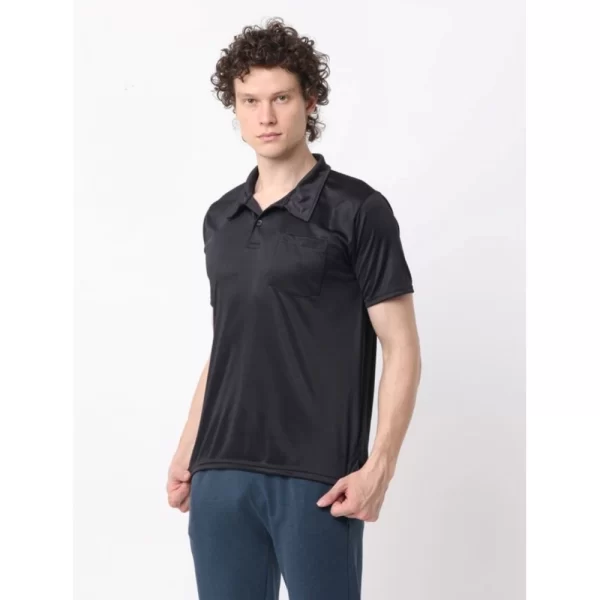 Generic Pack of 2 Men's Casual Cotton Blend Solid Short Sleeve Tshirts (Multicolor) - Image 3