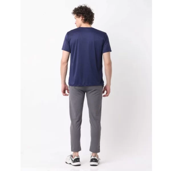 Generic Pack of 2 Men's Casual Polyester Blend Solid Short Sleeve Tshirts (Multicolor) - Image 5
